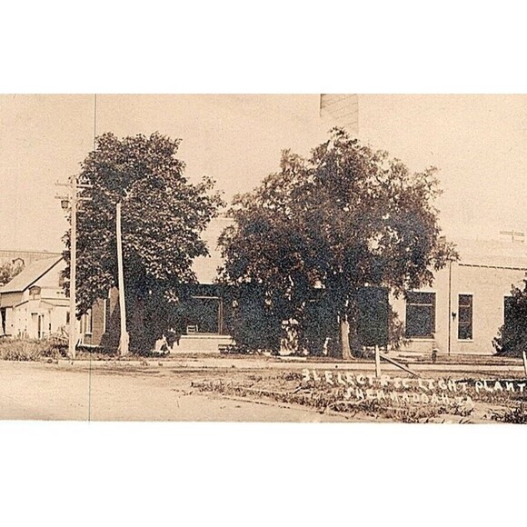 Other - Shenandoah Iowa IA 1909 RPPC Electric Light Plant Smoke Stack Postcard